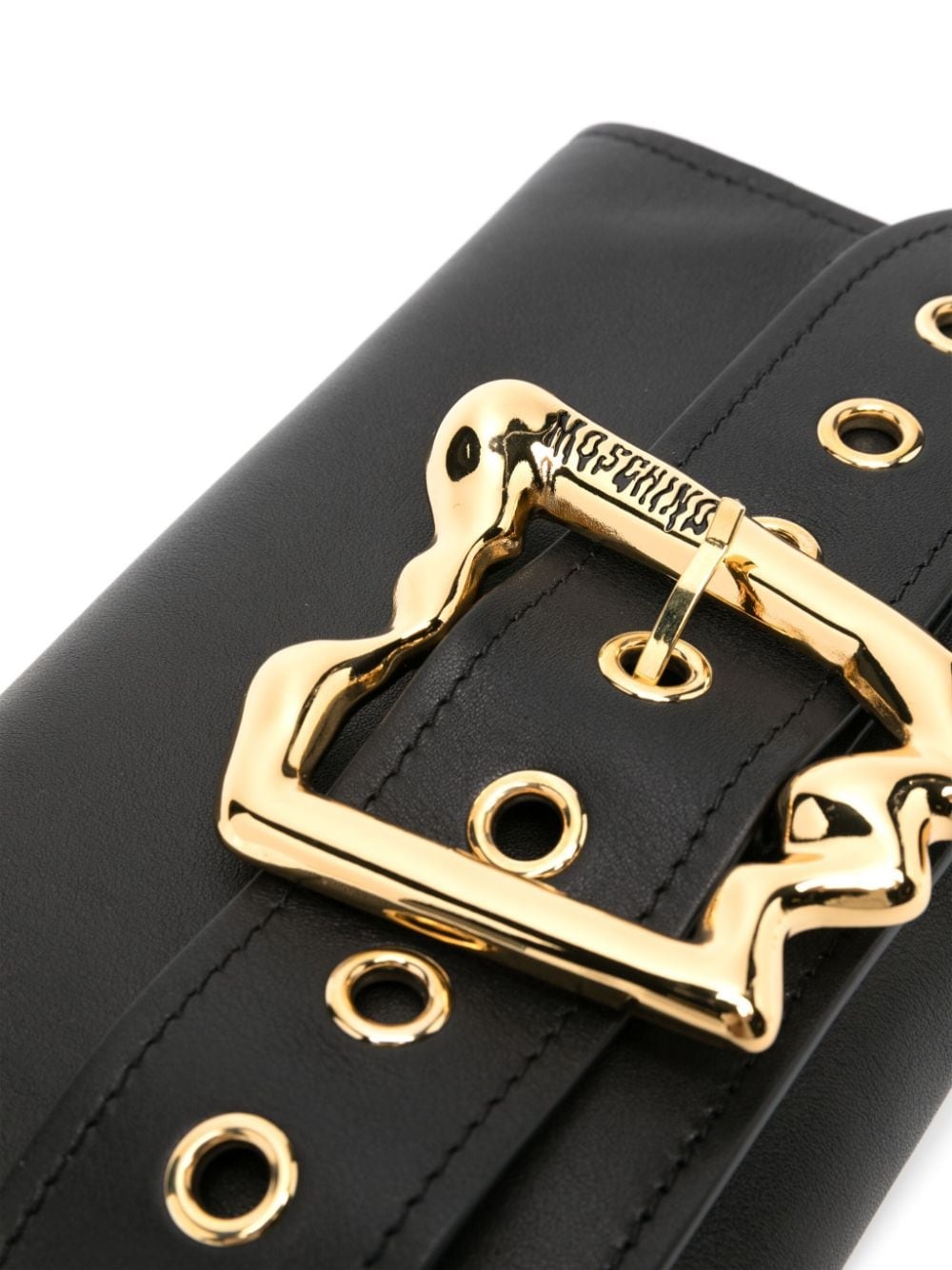 Morphed-buckle leather crossbody bag - 6