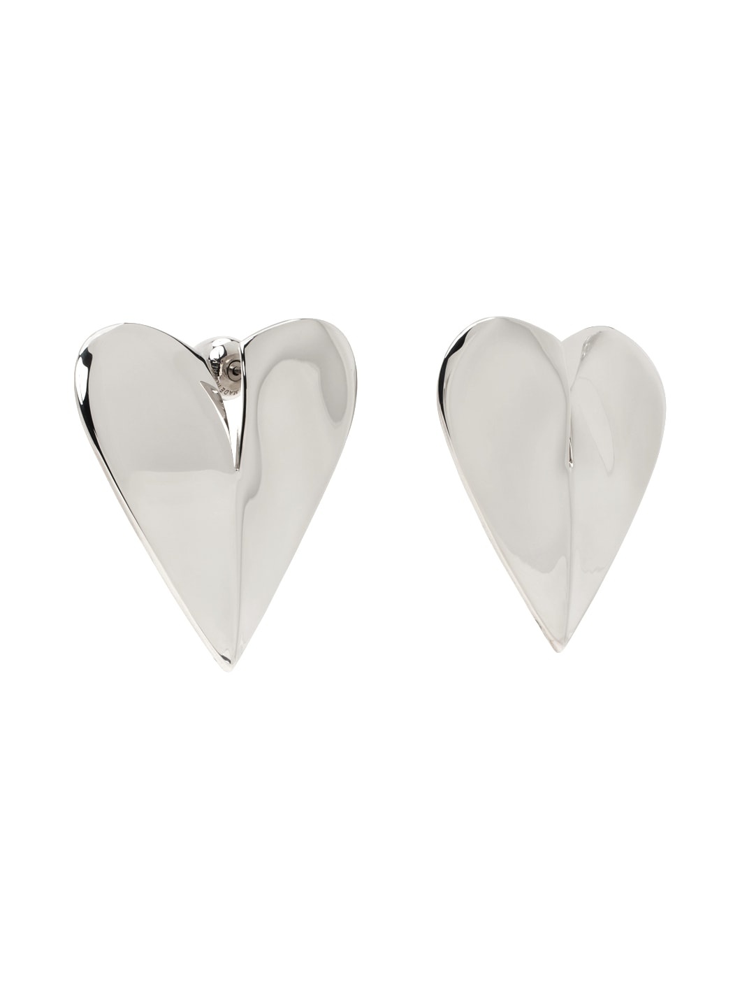 Silver 'Le Cœur' Earrings - 2