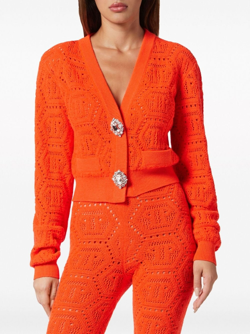 patterned-knit cardigan 3