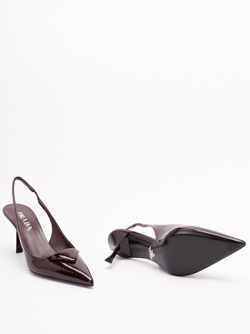 Prada Women Patent Leather Slingback Pumps - 4