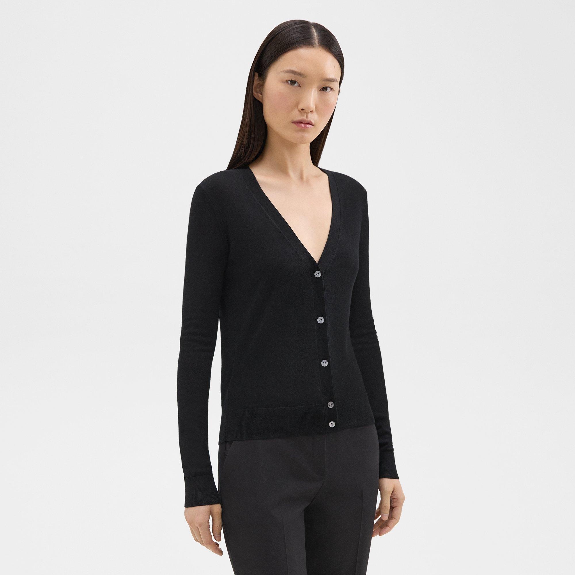 V-Neck Cardigan in Regal Wool - 3
