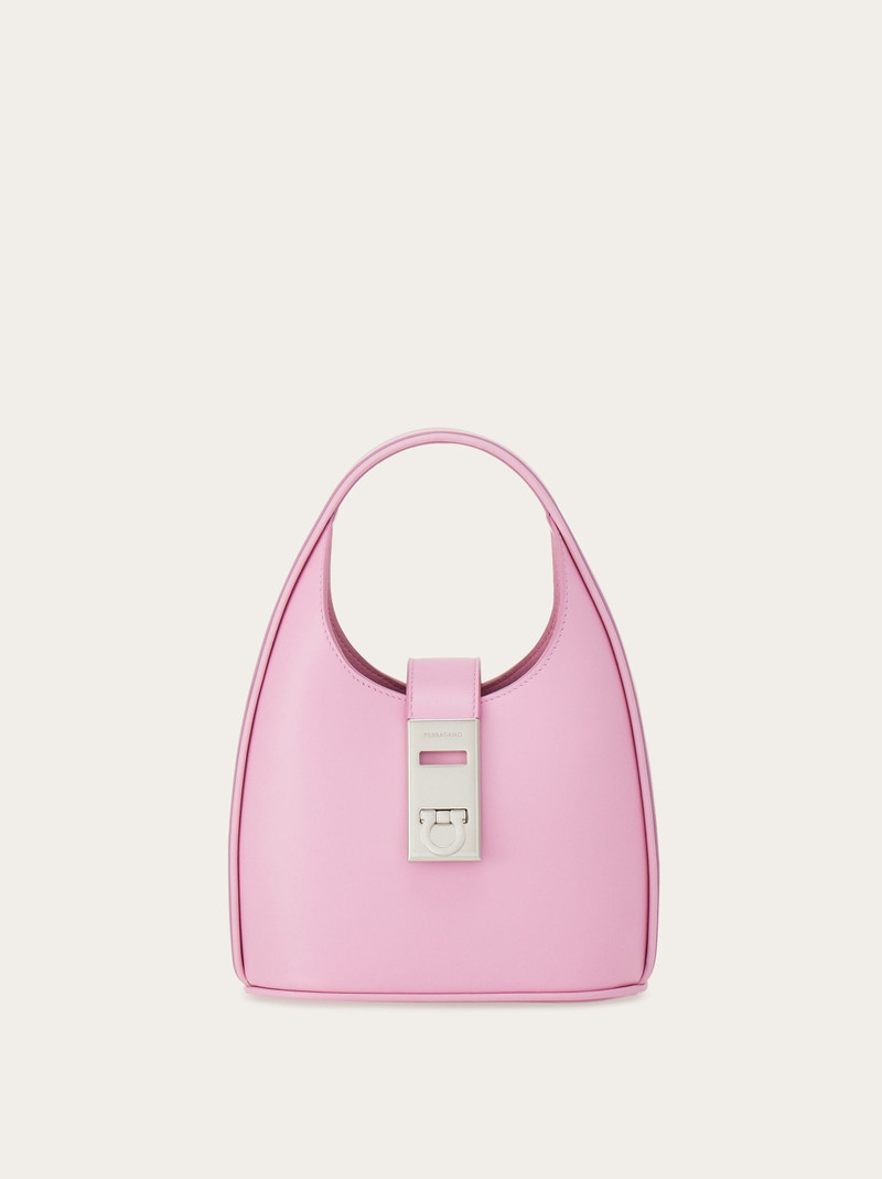 Mini Hobo bag with Gancini buckle 1