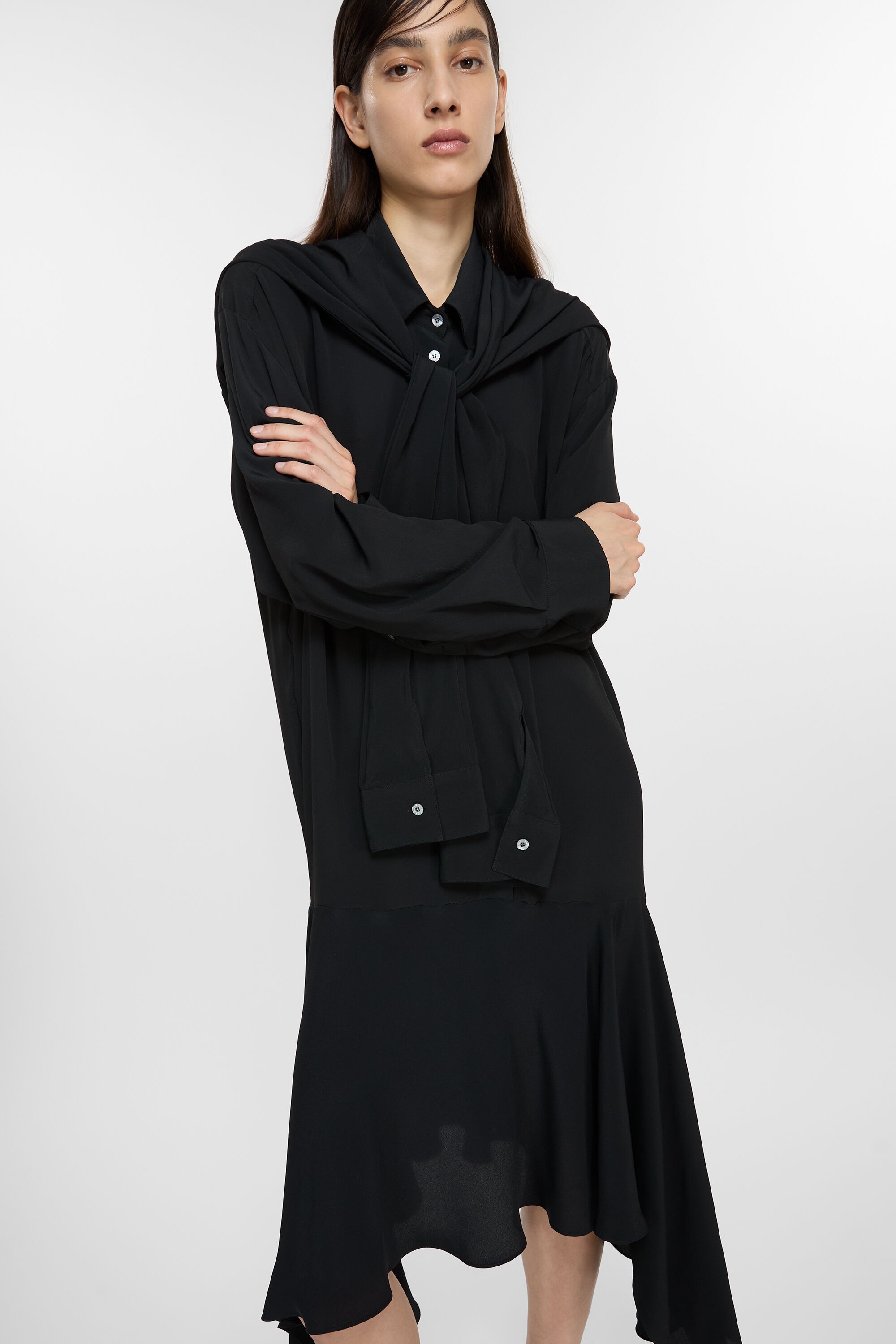 Layered dress - Black - 5