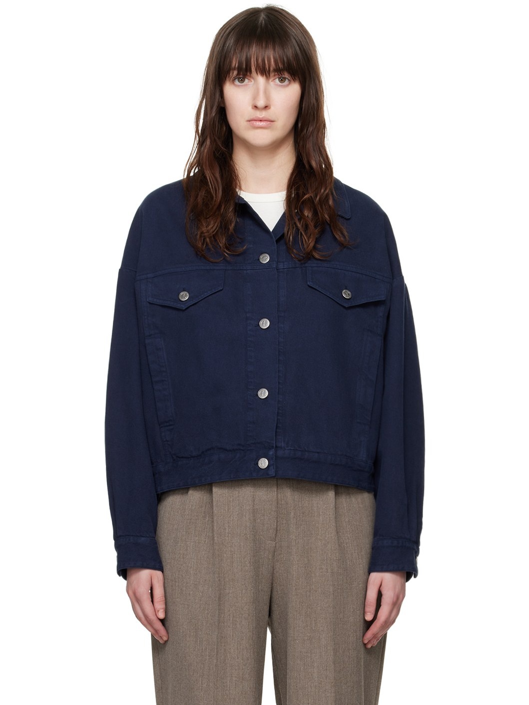 Navy Cally Denim Jacket - 1