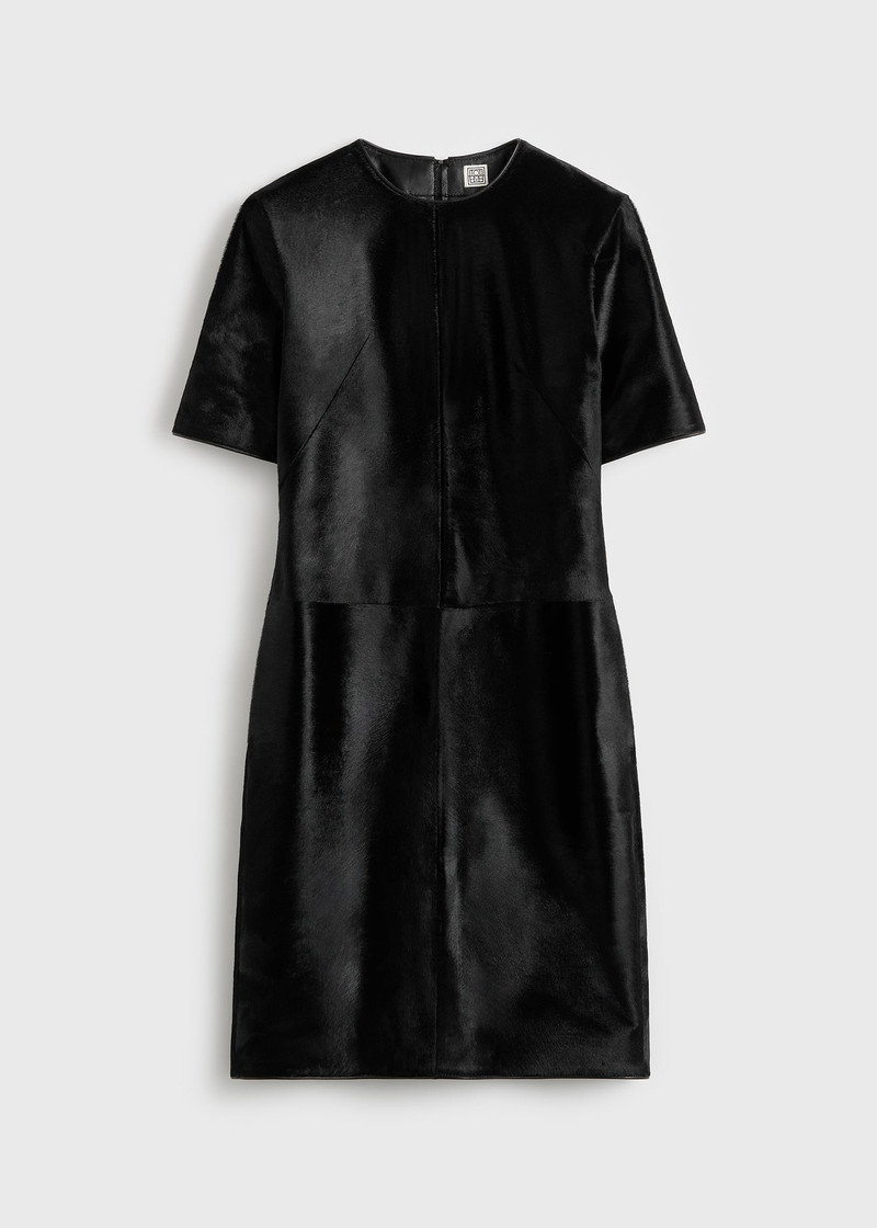 Leather dress black 1