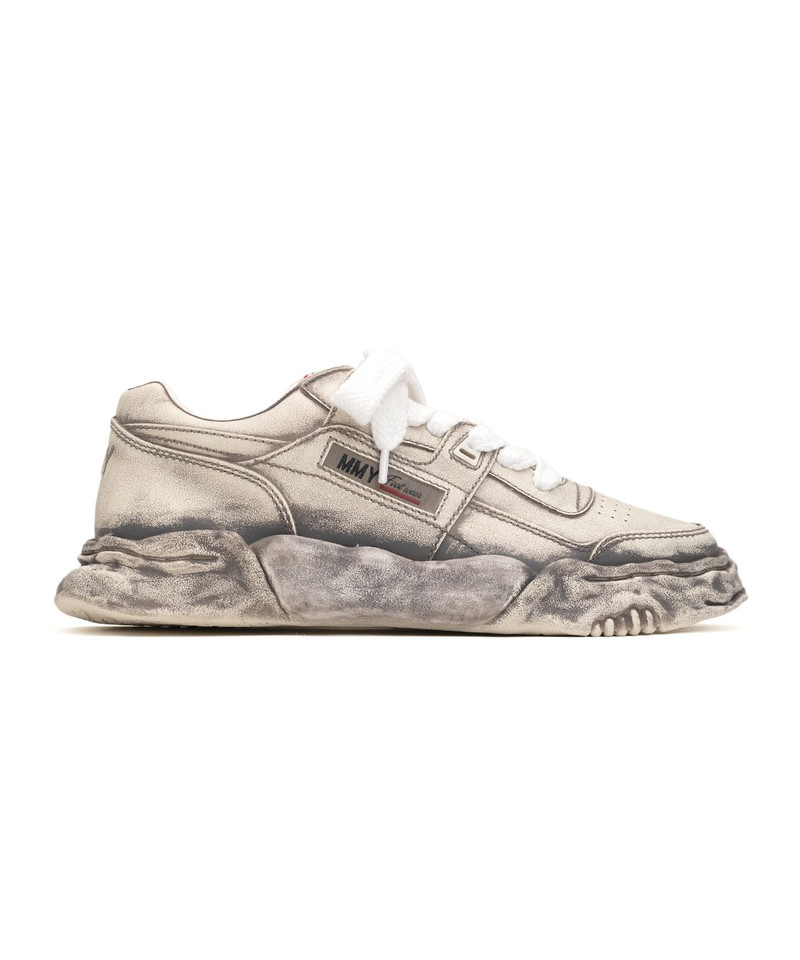 "PARKER" OG Sole Faded Effect Leather Low-top Sneaker 14