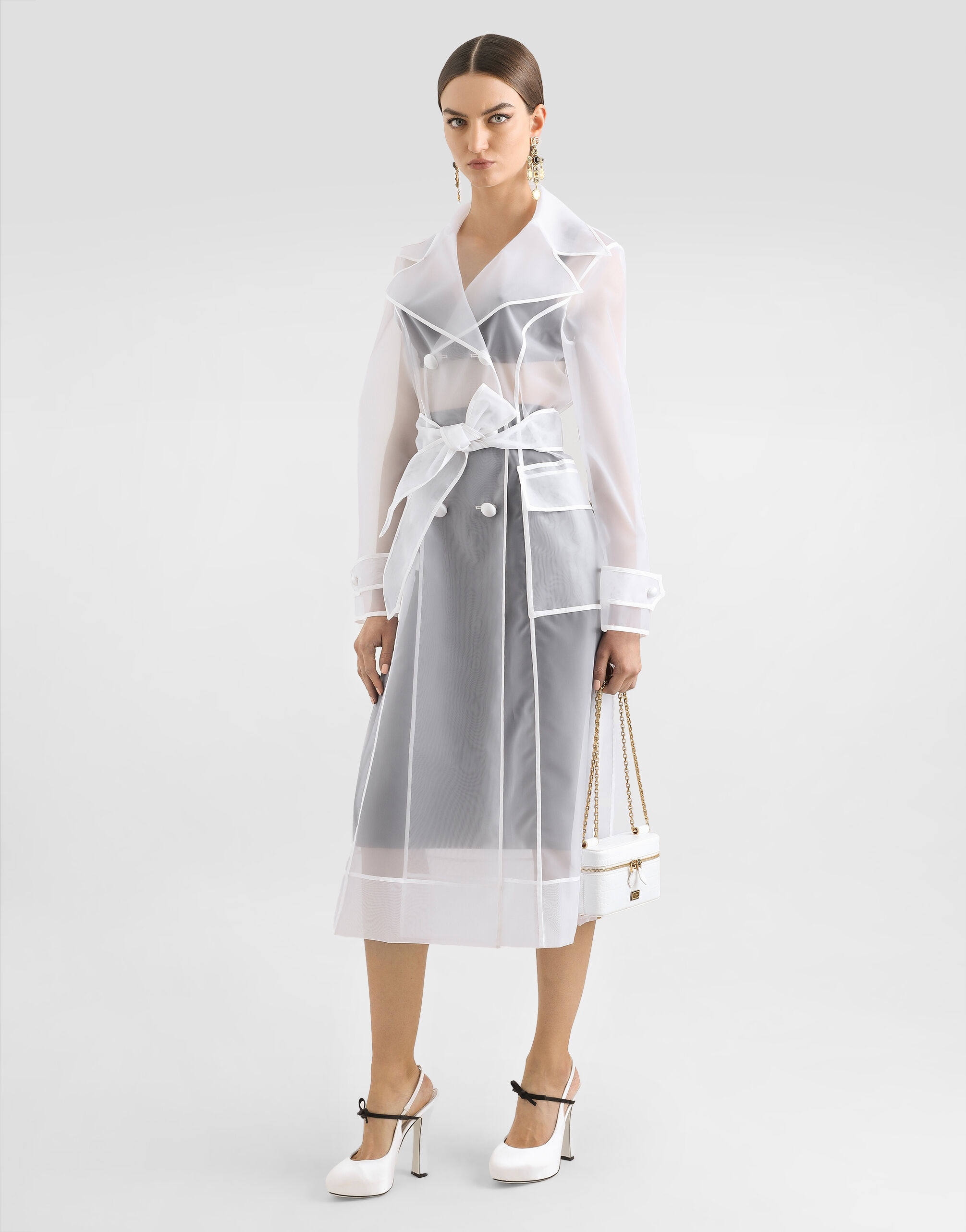 Technical organza trench coat - 2