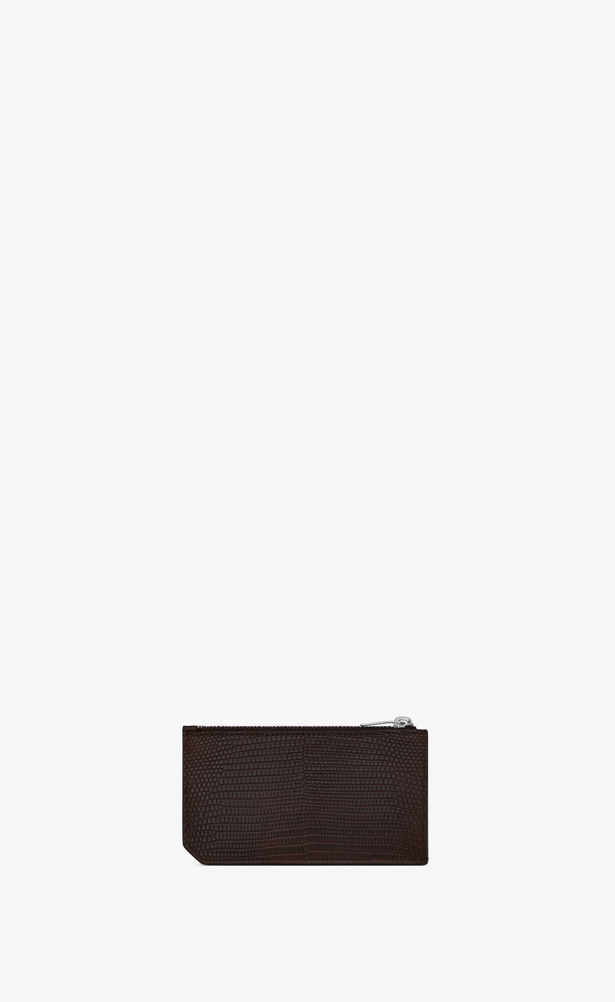 fragments zipped card case in lizard - 2