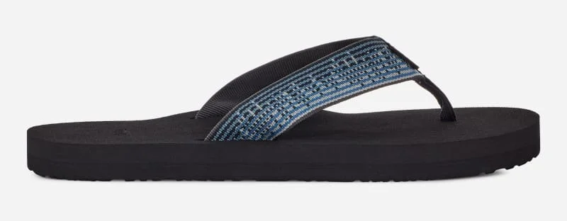 Men's Mush II Flip-Flop Sandals in Black/Blue - 1