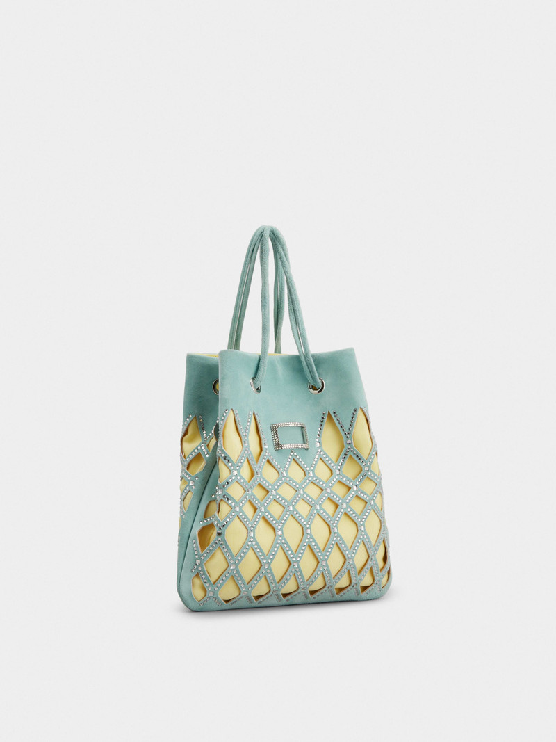 Roger Vivier Viv' Pocket Queeny Mini Bag in Suede outlook