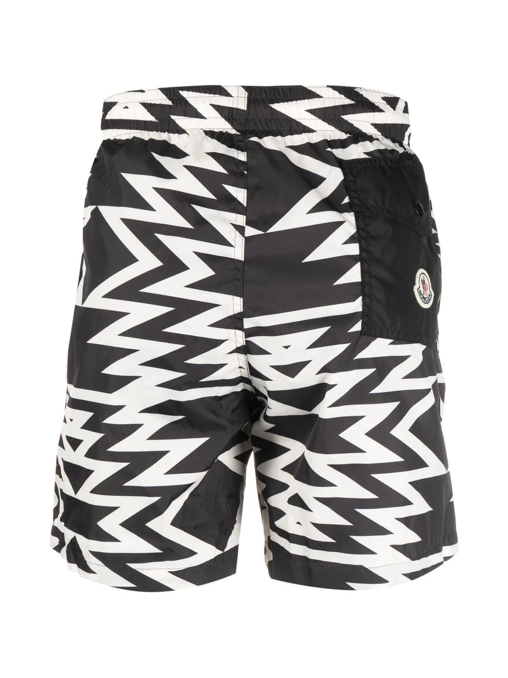 geometric-print drawstring-waist swim shorts - 2