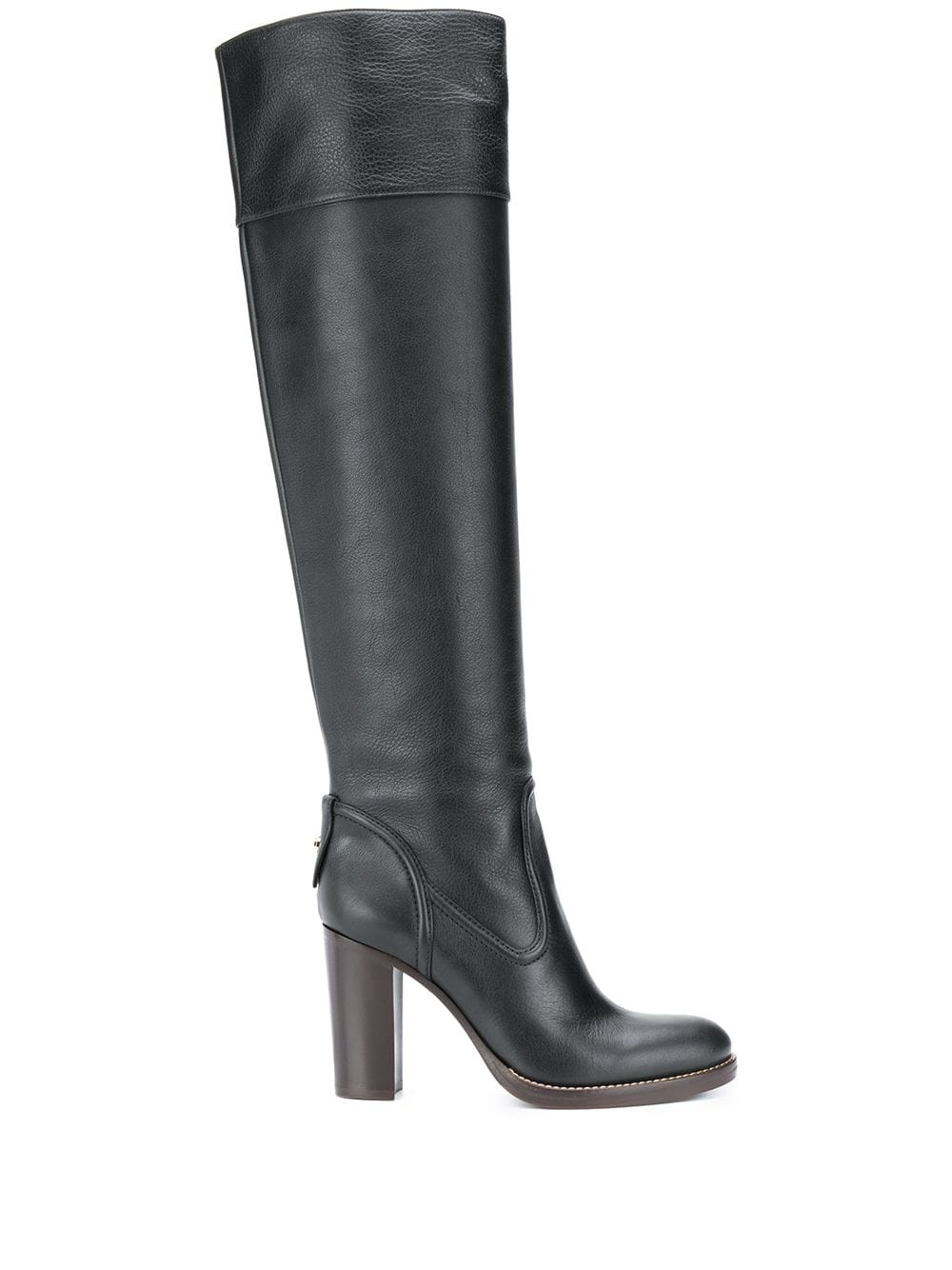 over-the-knee leather boots - 1