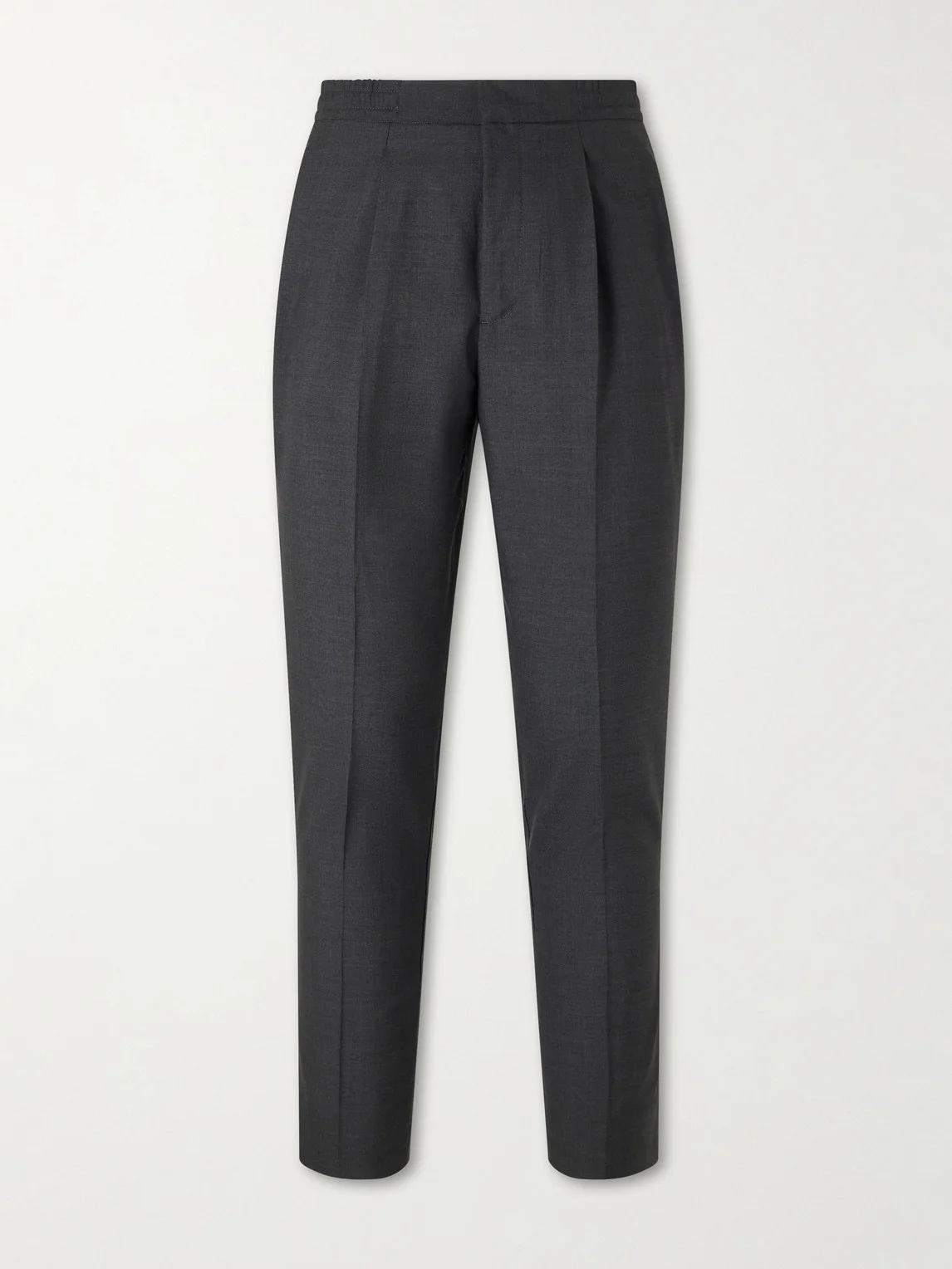 Drew Tapered Pleated Wool Trousers - 1