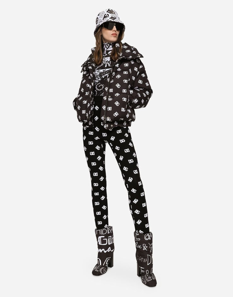 Viscose leggings with jacquard DG logo 5