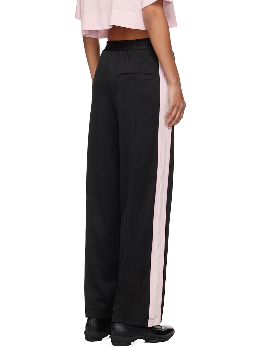 Black Sporty Track Pants - 3