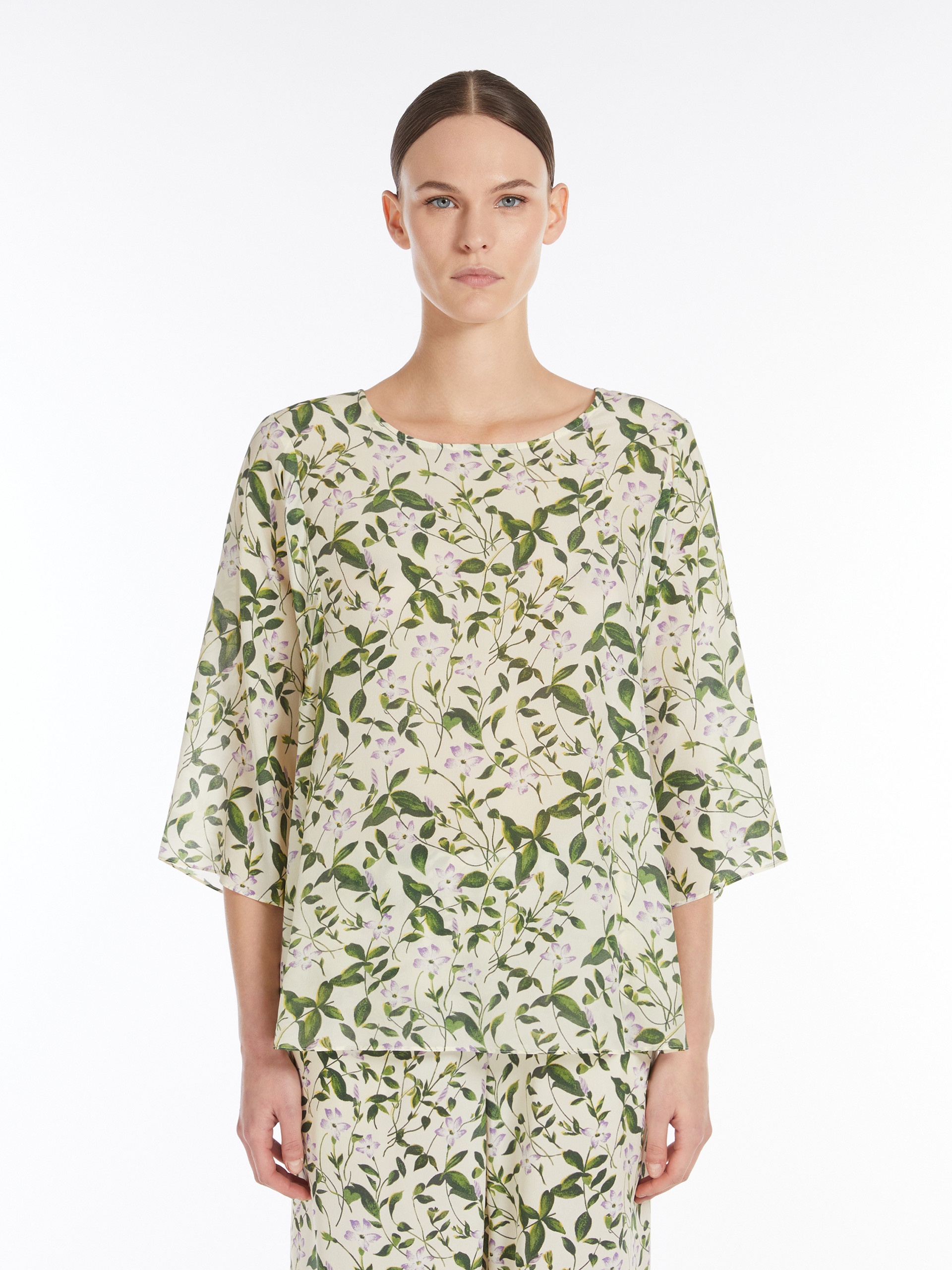 GINNICO Silk twill blouse - 3