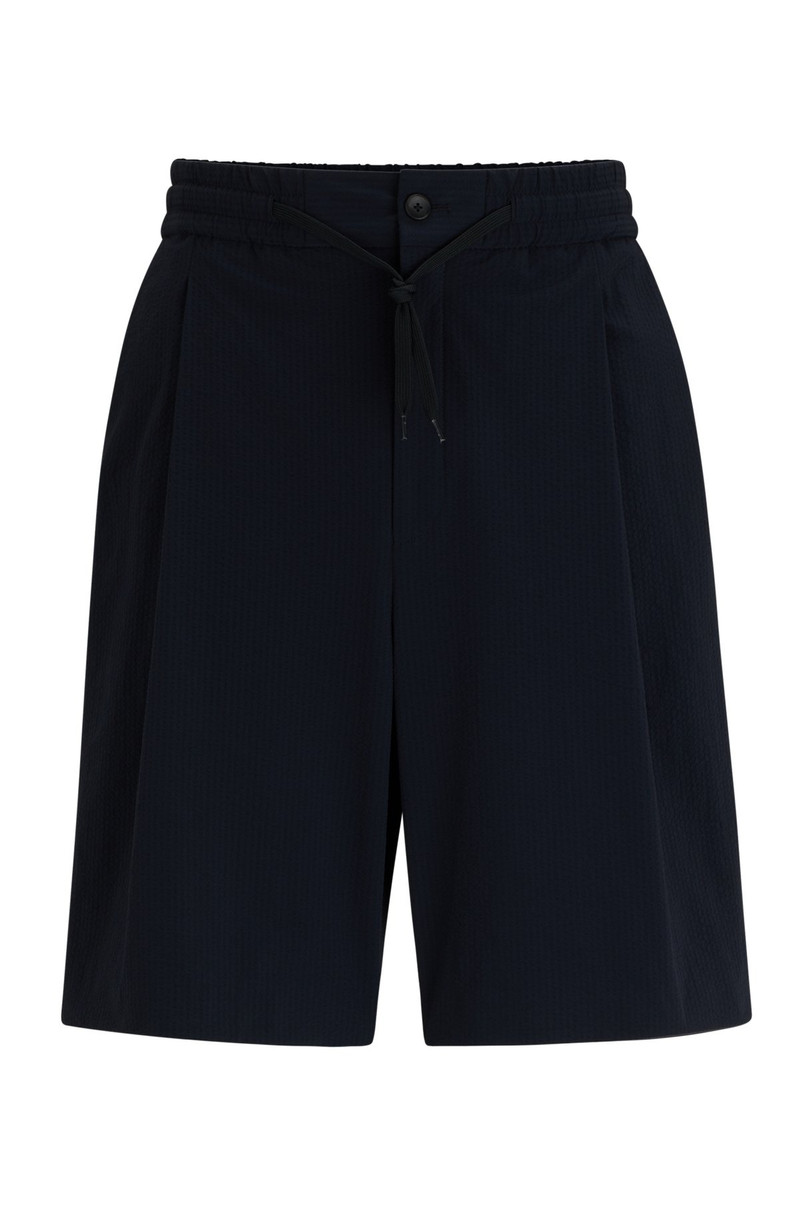 PERFORMANCE-STRETCH SEERSUCKER SHORTS WITH DRAWSTRING WAIST 1