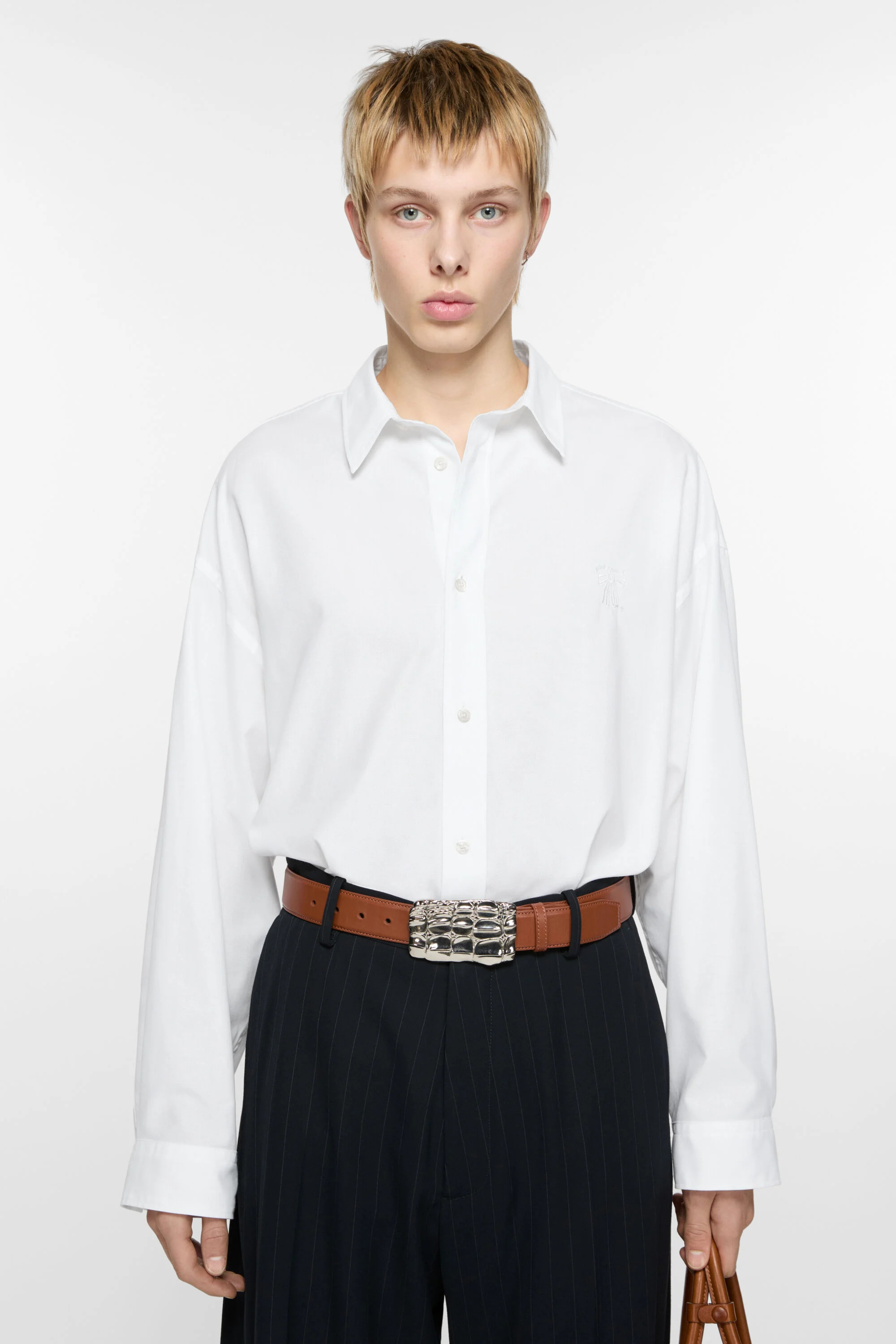 Button-up shirt - White - 2