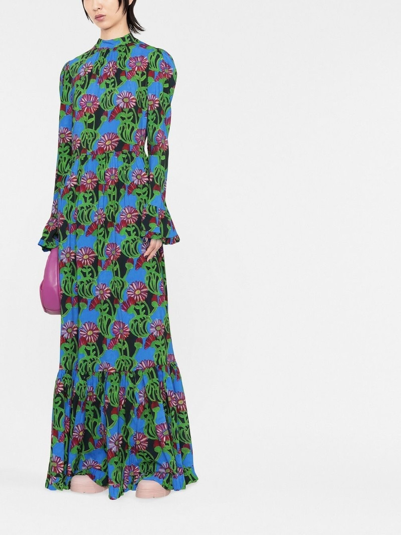 La DoubleJ floral-print tiered maxi dress outlook