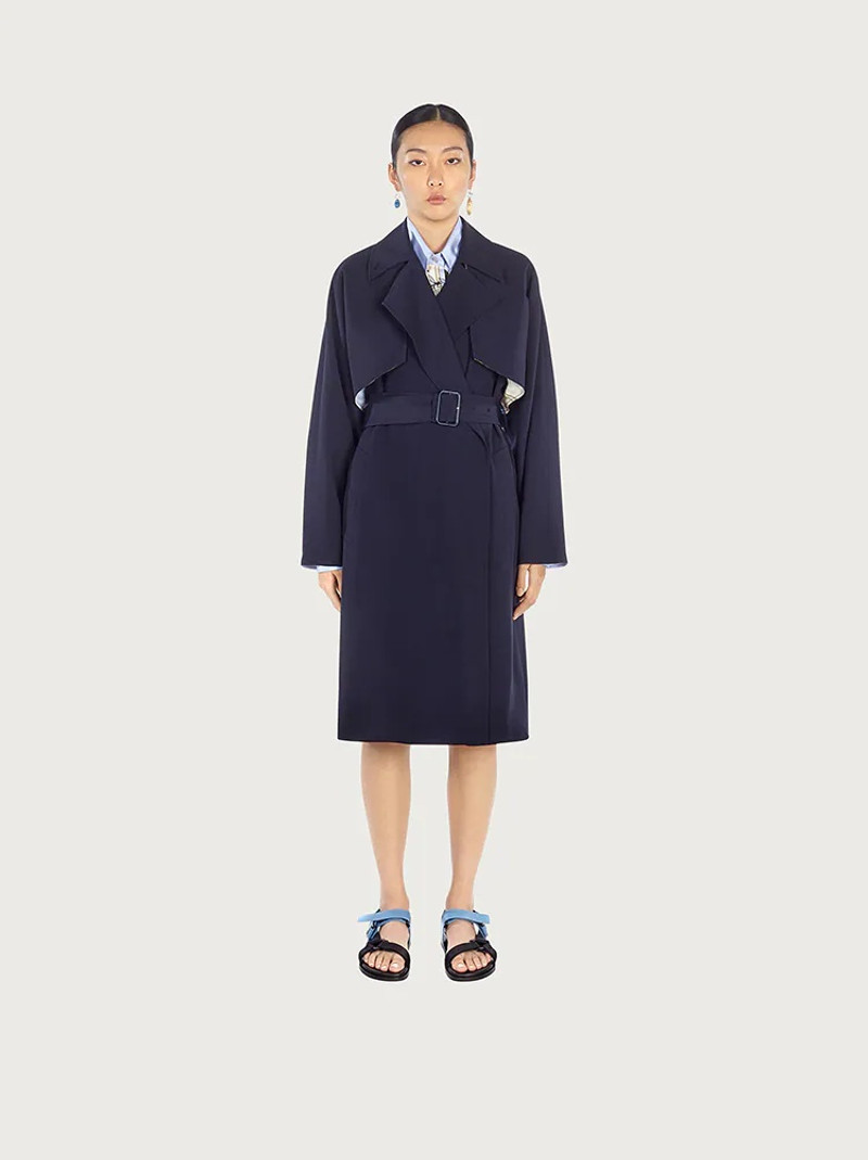 FERRAGAMO WOOL TRENCH outlook