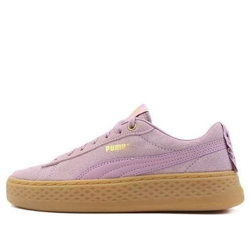 (WMNS) PUMA Smash Platform Frill Sneaker Low Damen Lila Braun 366928-05 - 1