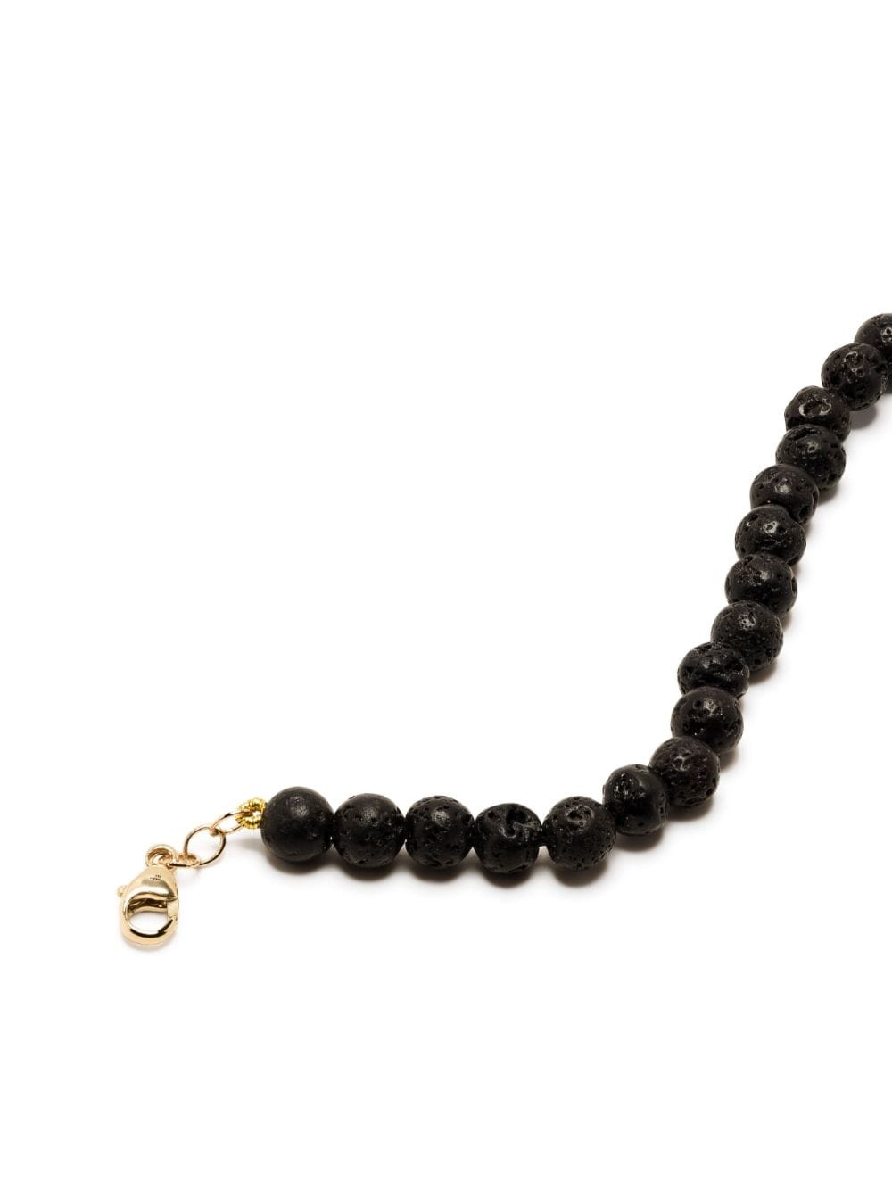 14kt yellow gold lava rock bracelet - 4