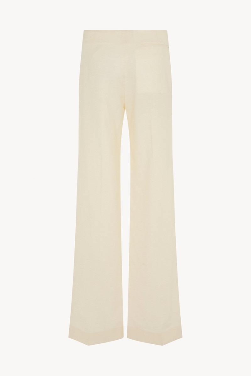 The Row Foulard Pant in Wool, Silk and Linen outlook