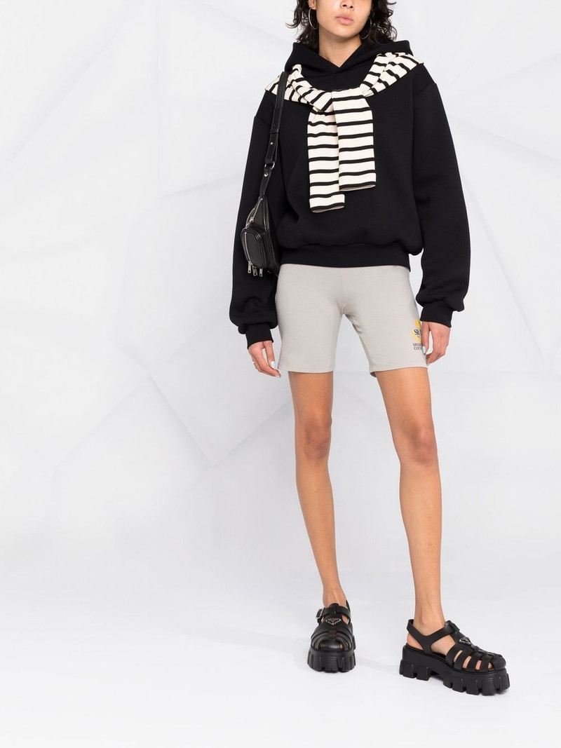 Sporty & Rich logo-print stretch shorts outlook