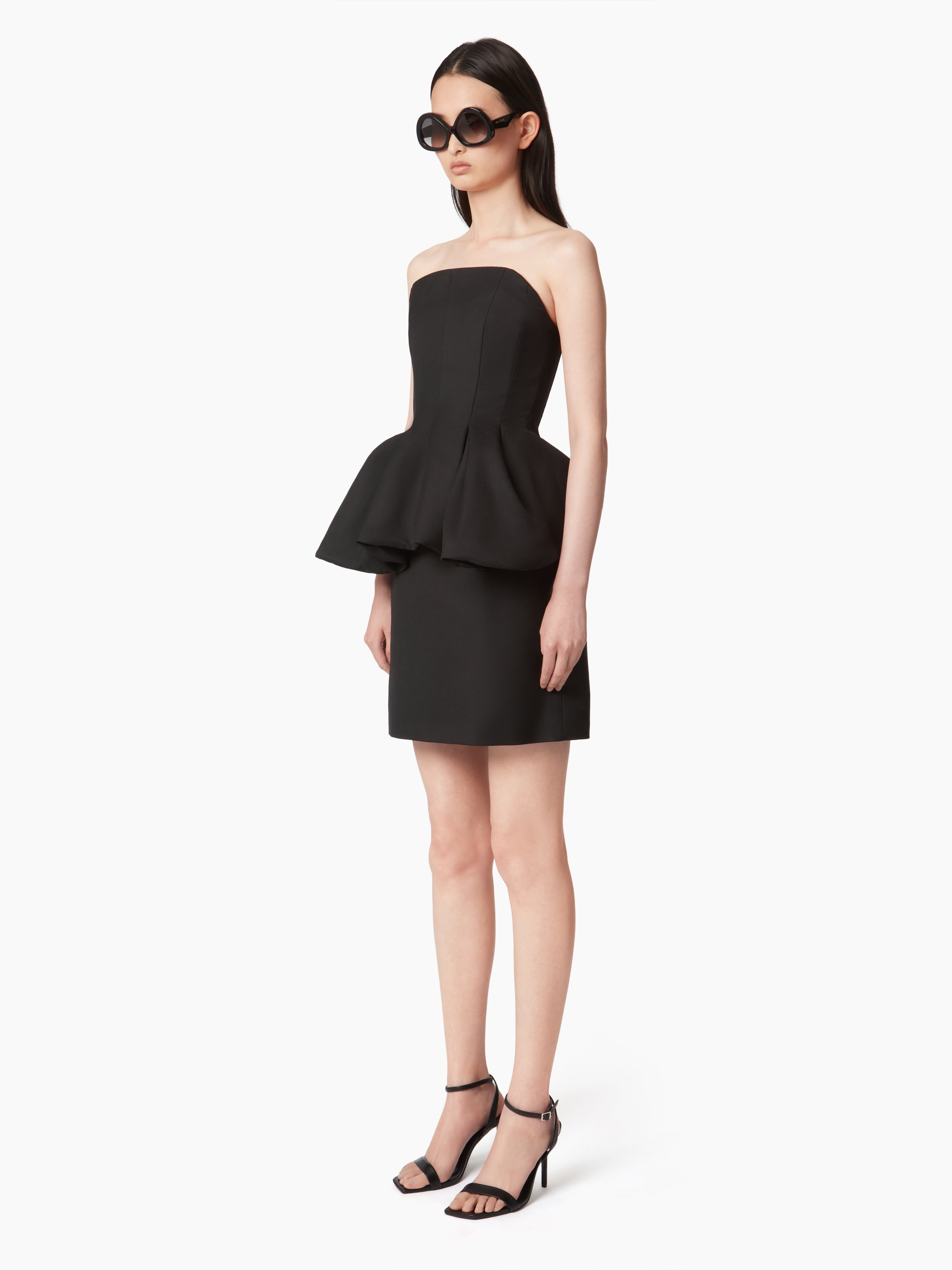 BUSTIER MINI-DRESS WITH PEPLUM - 2
