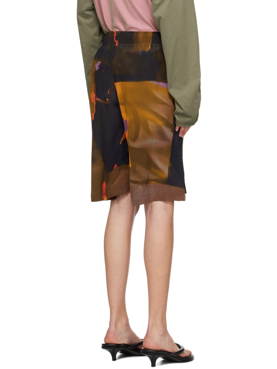 Multicolor Print Shorts - 3