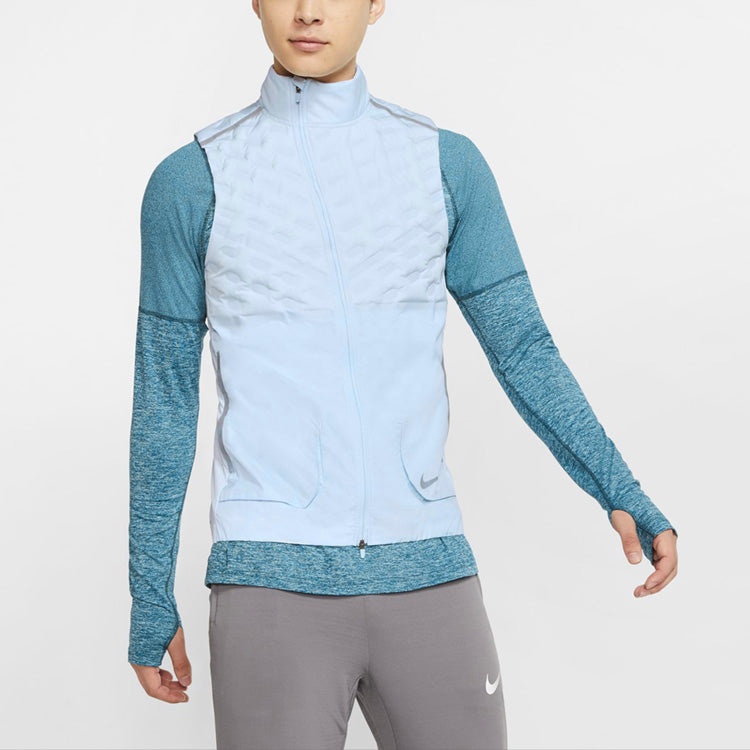 Men's Nike Running Sports White Down Vest BV4863-085 - 3