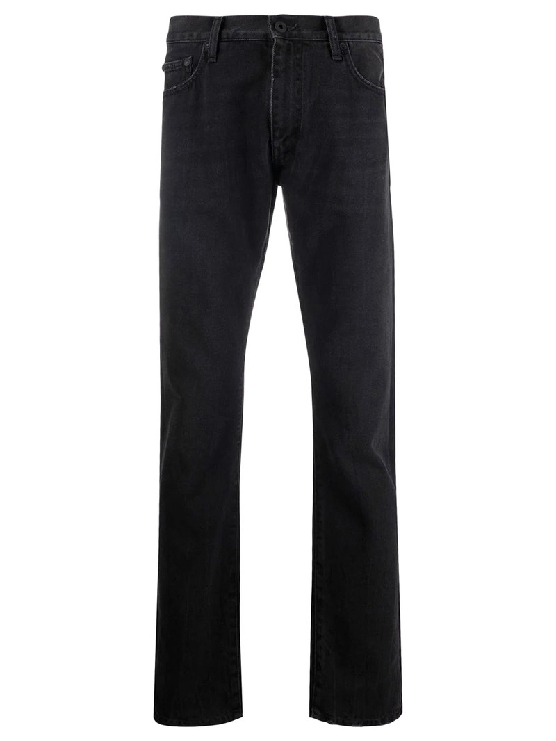 Diagonal Slim Jeans Faded Black - 1
