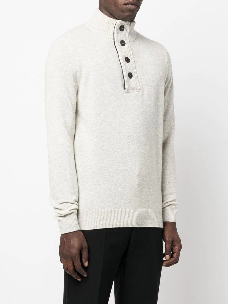 button-plack detail knit jumper 3