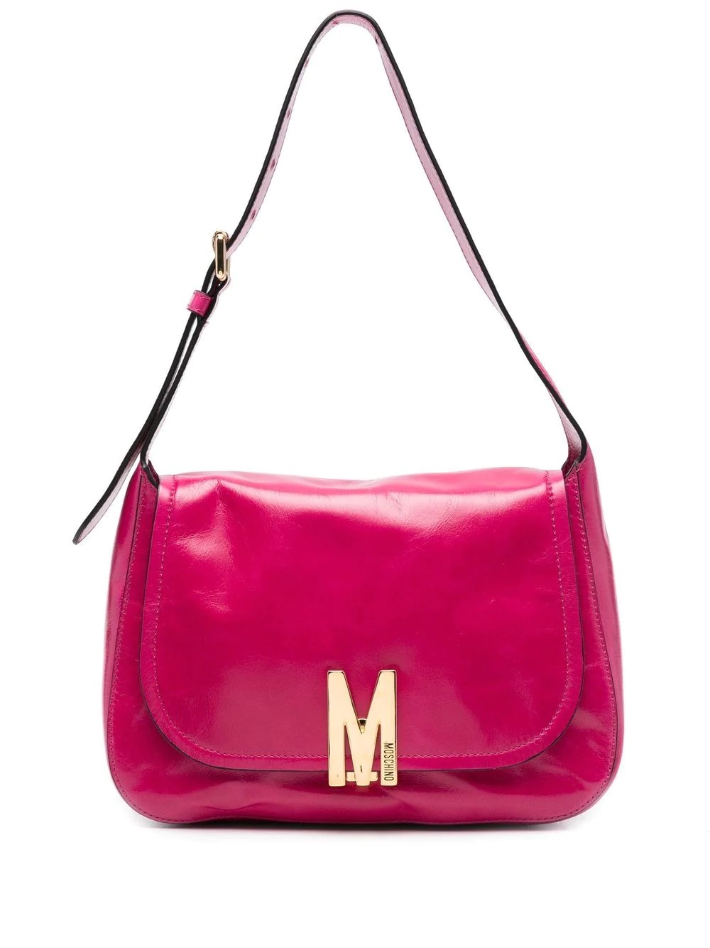 logo-plaque shoulder bag - 1