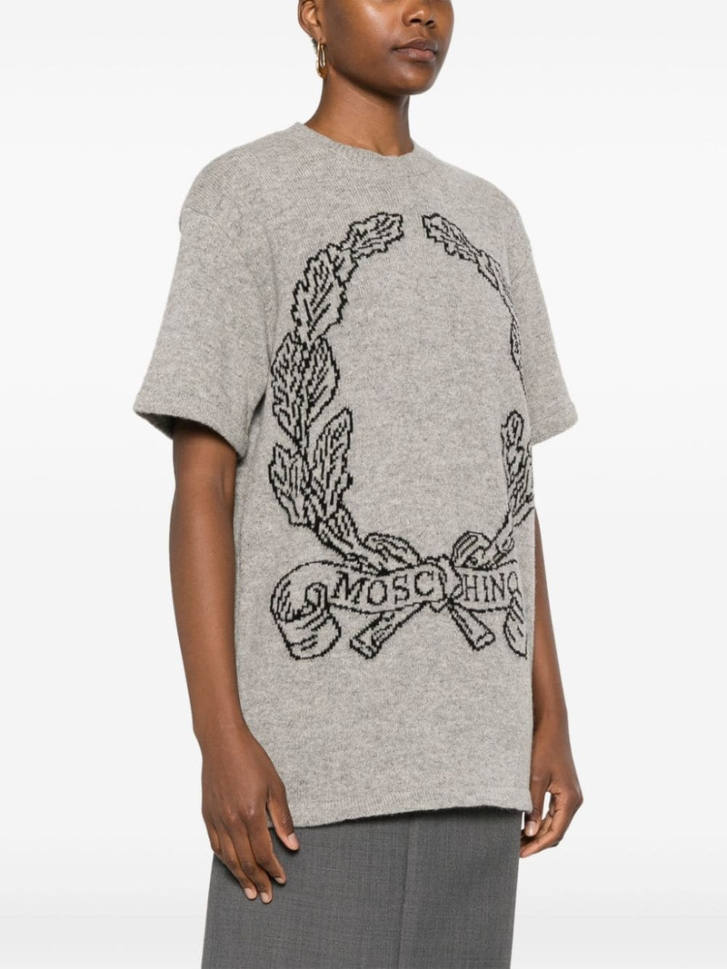 logo-intarsia knitted top 3