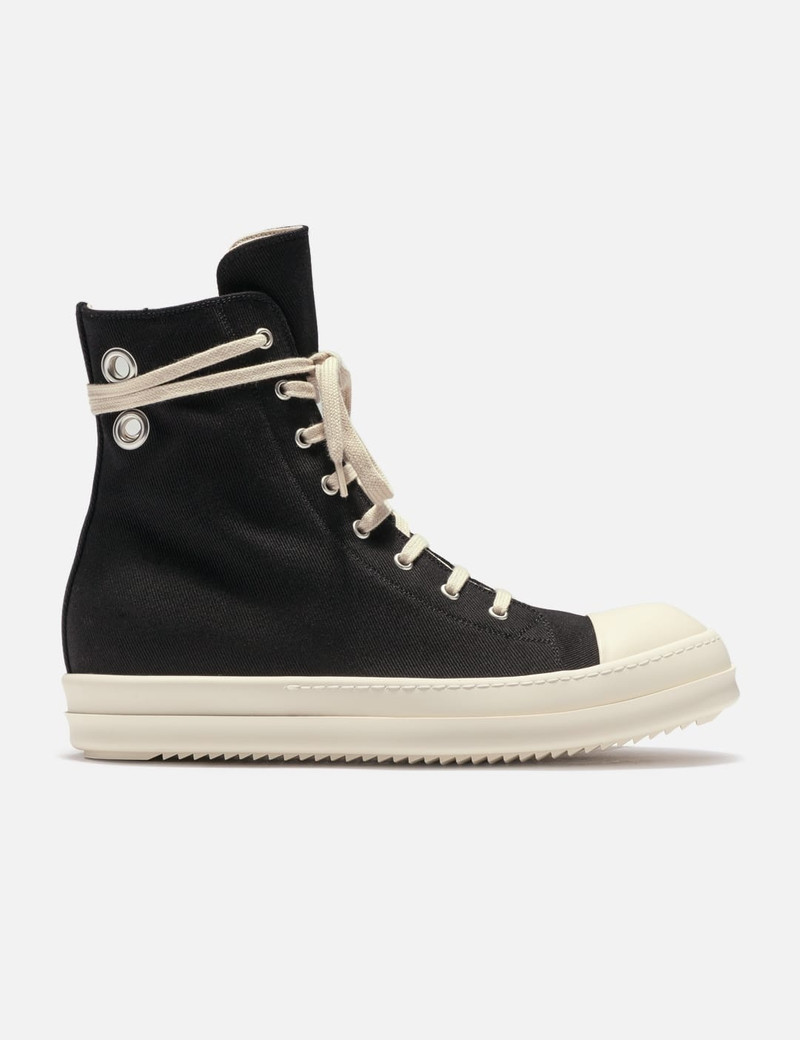 AW24 DENIM HIGH SNEAKERS - BLACK/MILK/MILK - 1