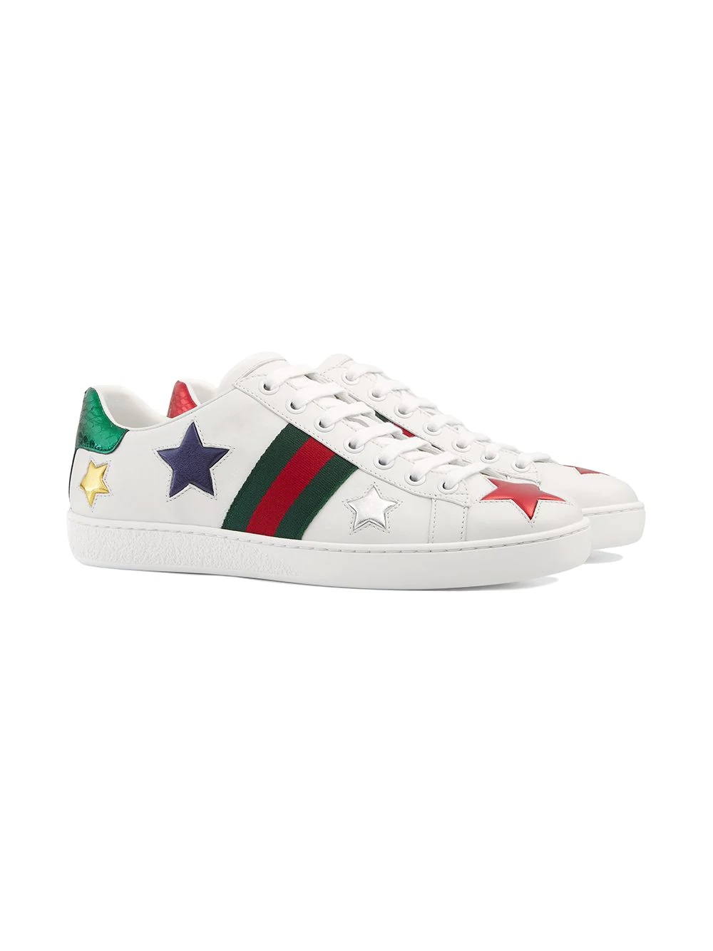 white Ace low-top leather sneakers - 2