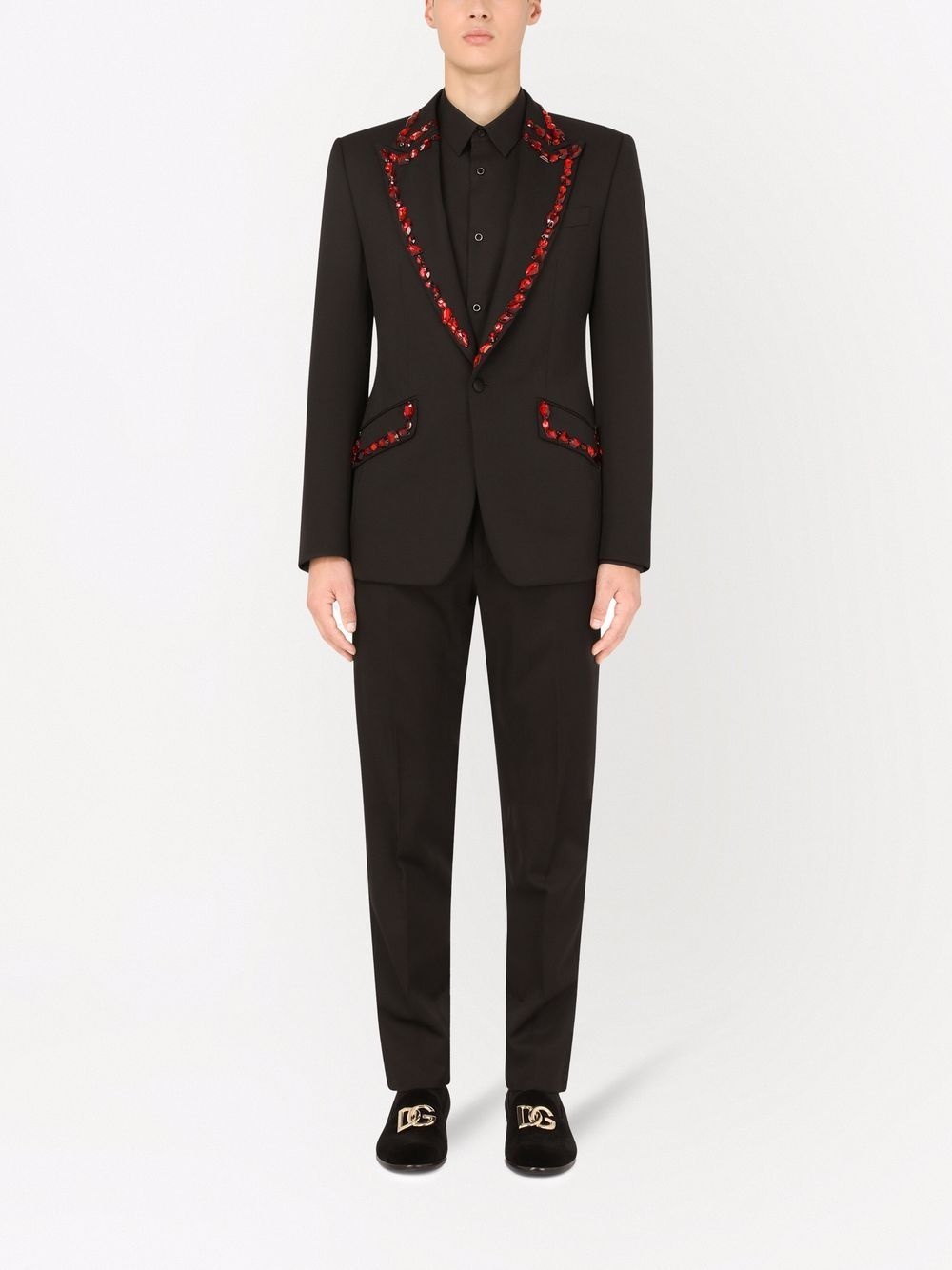gemstone-trim blazer - 2