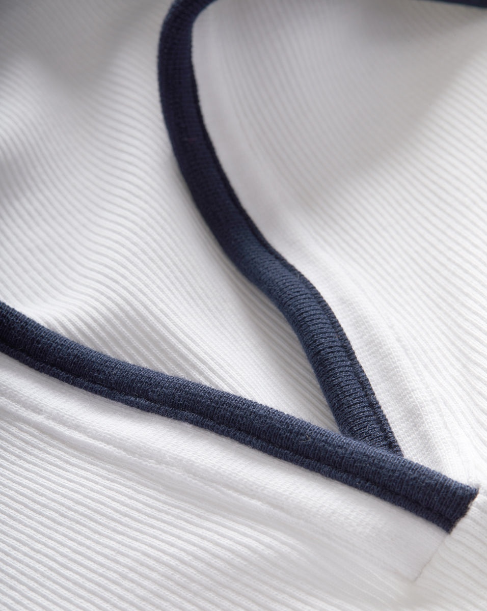 KEARNEY TEE WITH CONTRAST PIPING - 5