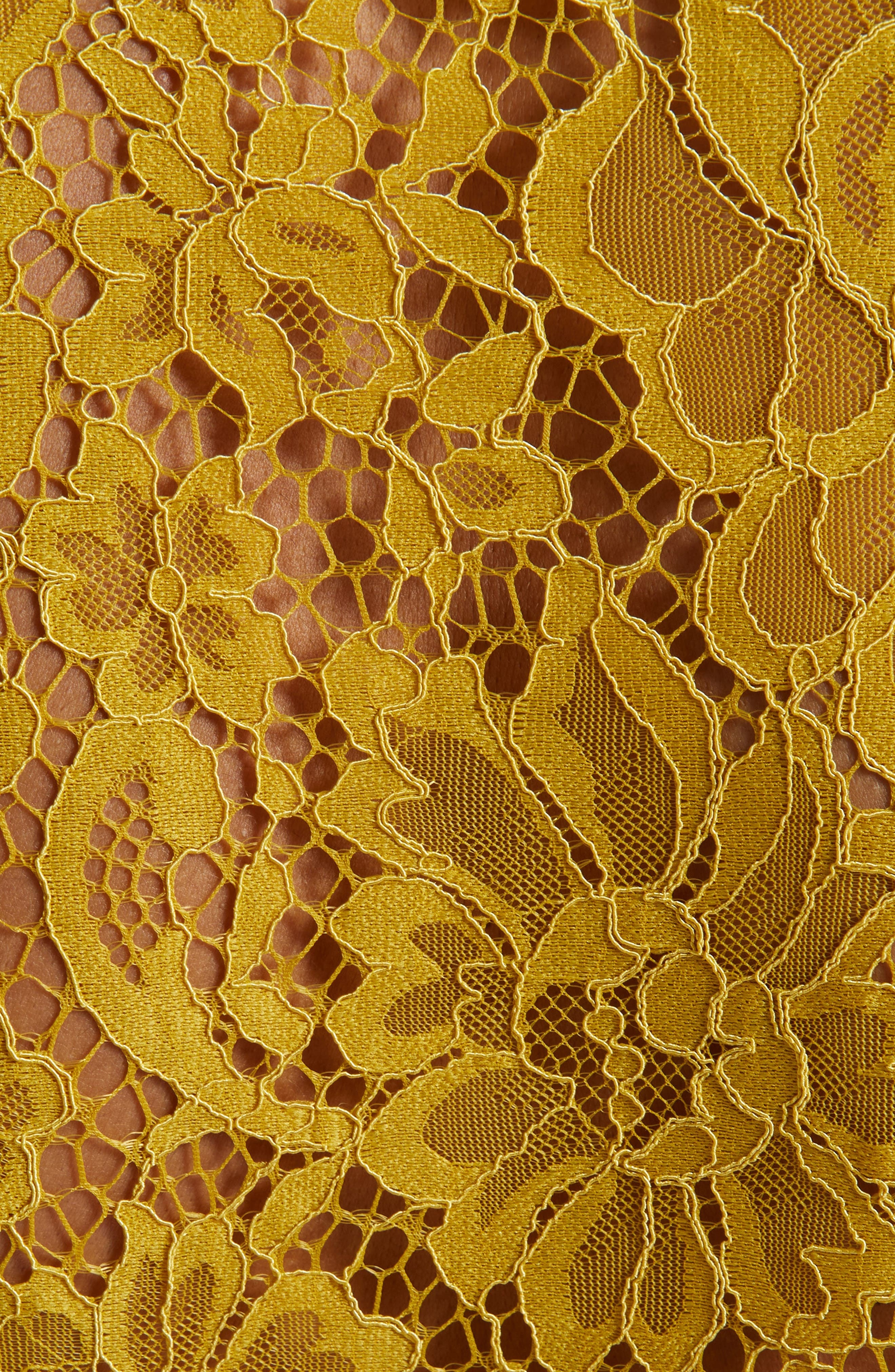 L'AGENCE Maia Lace Button-Up Shirt in Ceylon Yellow Lace at Nordstrom - 6