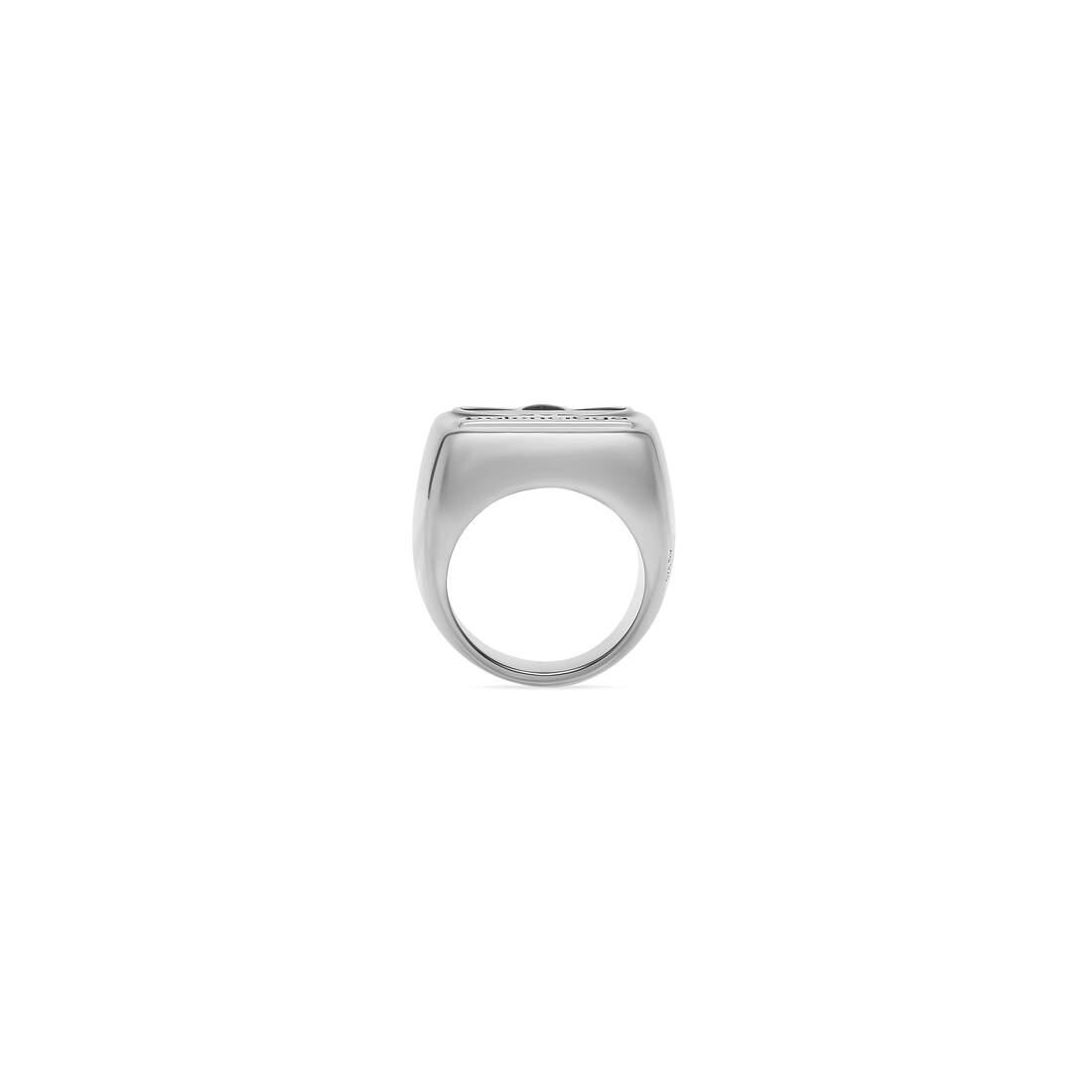 Balenciaga / Adidas Trefoil Signet Ring  in Silver - 3