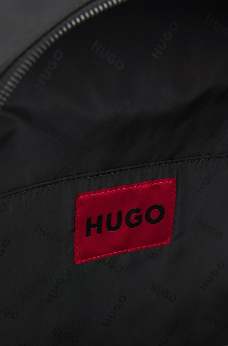 TWILL BACKPACK WITH STACKED-LOGO TRIM 4