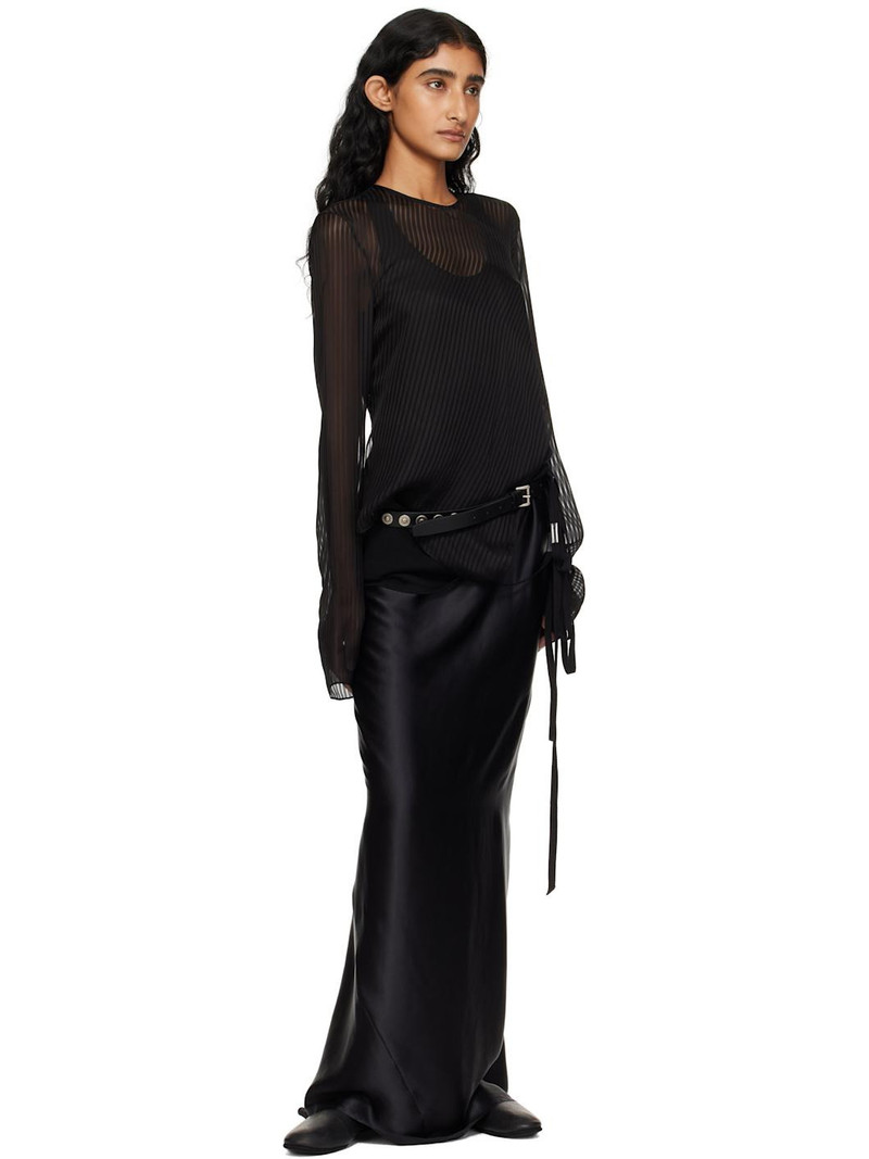 Ann Demeulemeester Black Benonia Long Sleeve T-shirt outlook