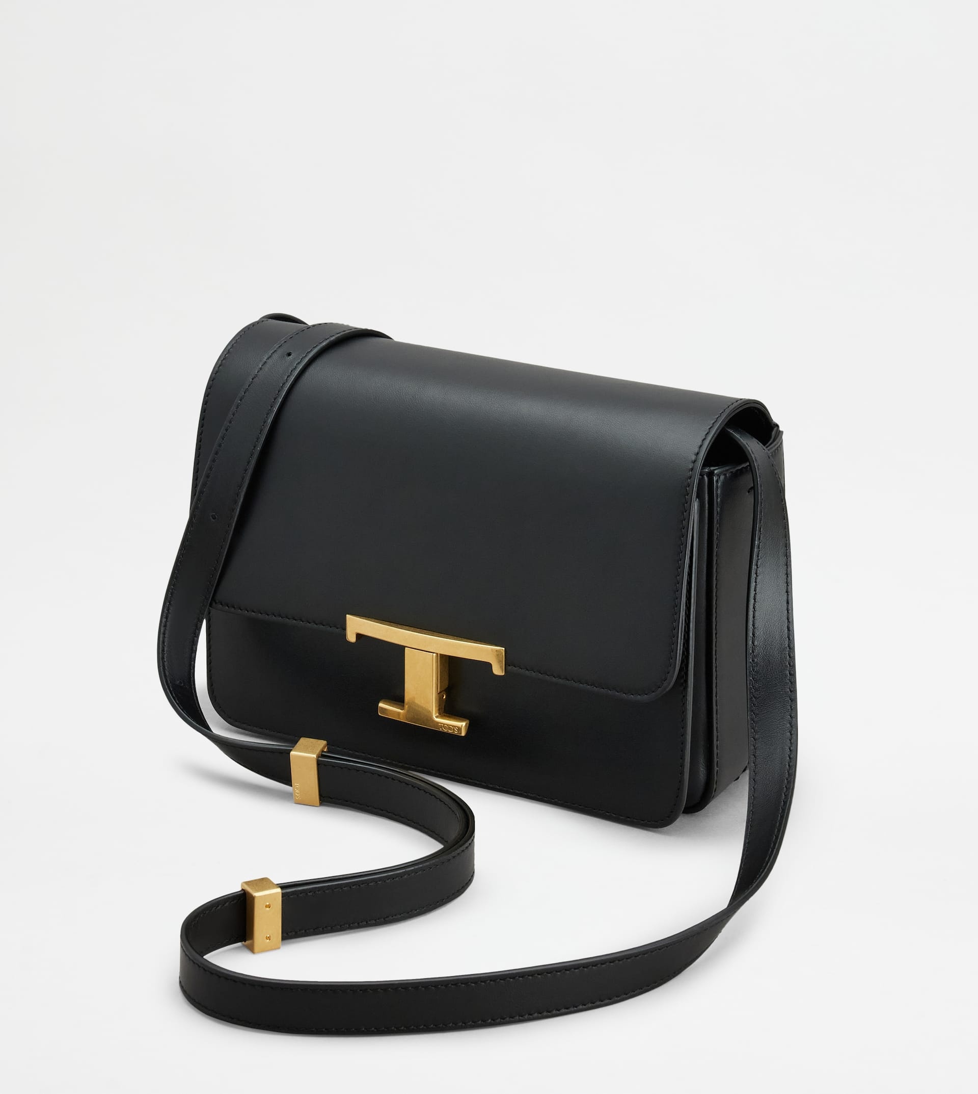 T TIMELESS CROSSBODY BAG IN LEATHER MINI - BLACK - 6