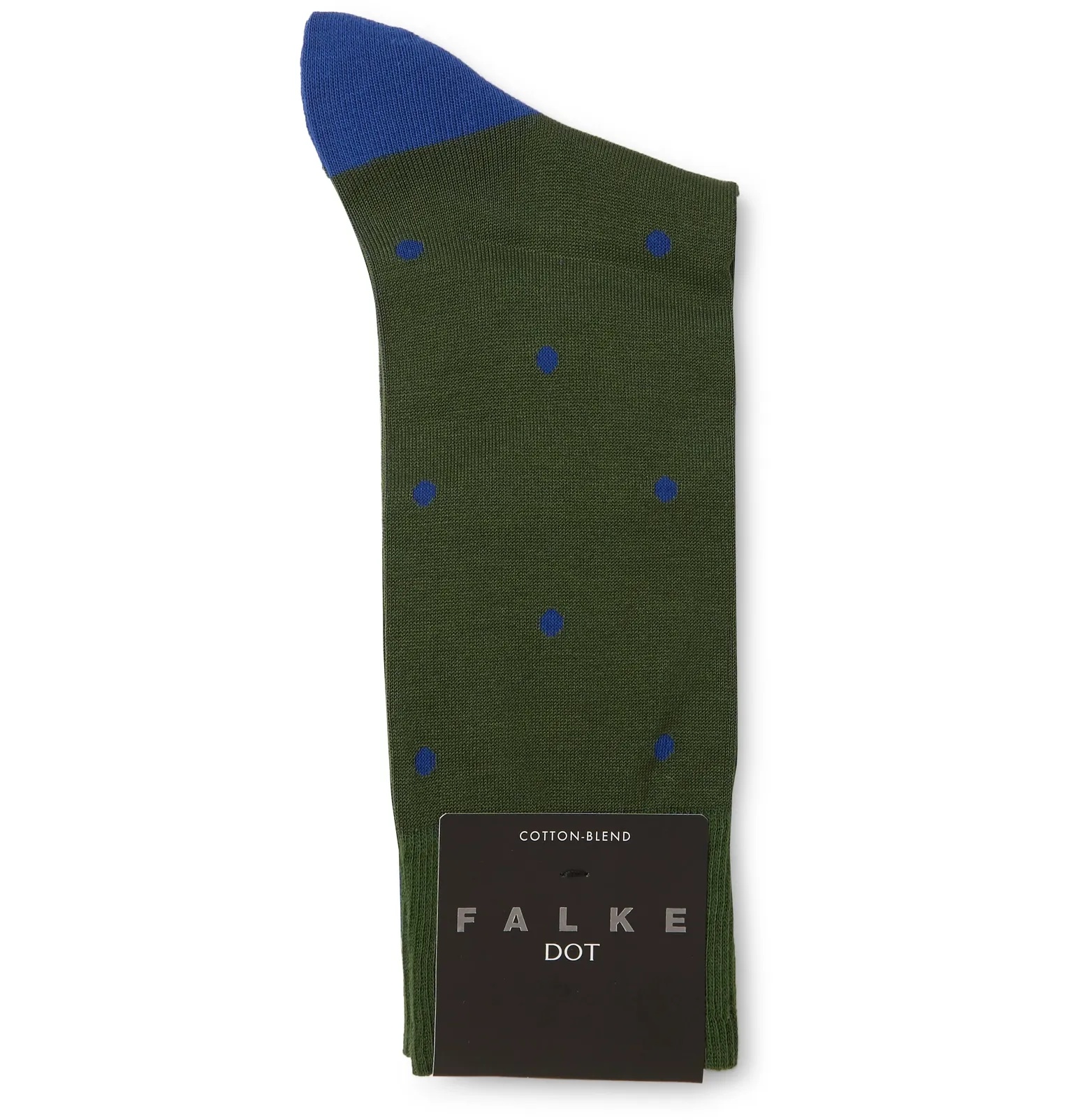 Polka-Dot Mercerised Cotton-Blend Socks - 3