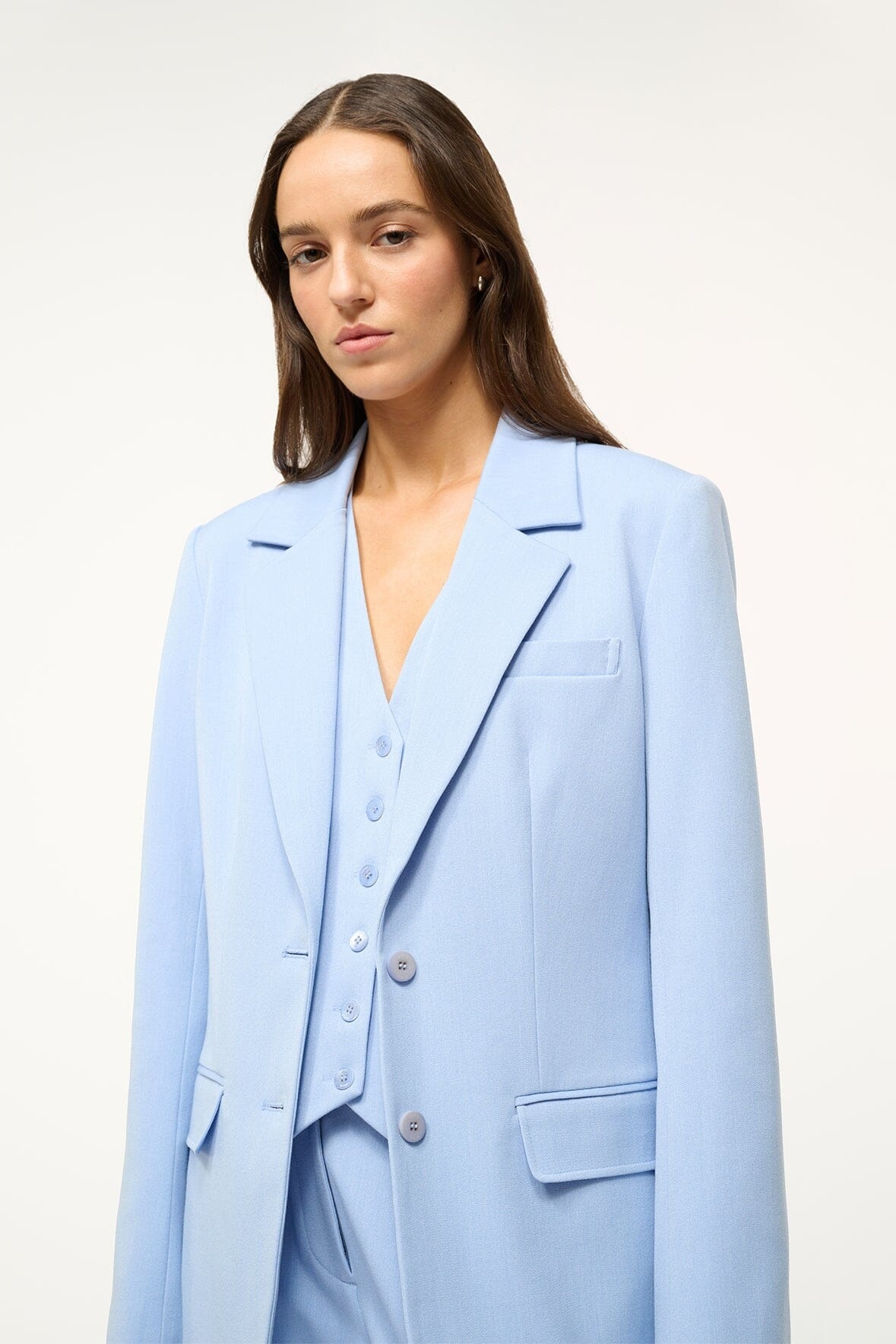 STAUD CITY BLAZER PERIWINKLE - 3