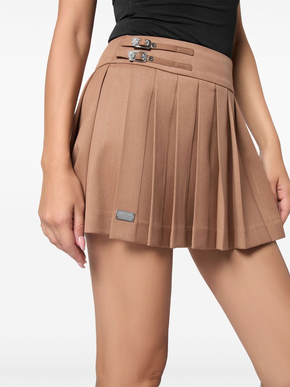 plissé mini skirt - 5