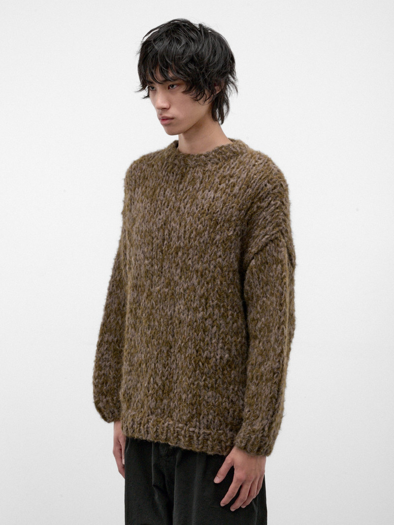Gray Alpaca-Wool Knit Sweater 2