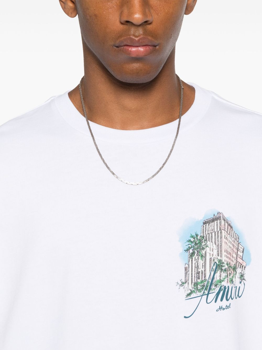 graphic-print drawstring T-shirt - 4