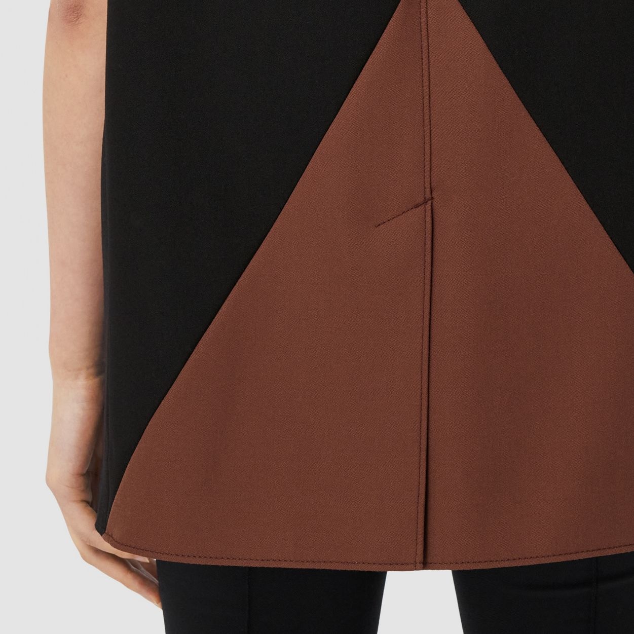 Panel Detail Stretch Jersey Bodysuit - 5
